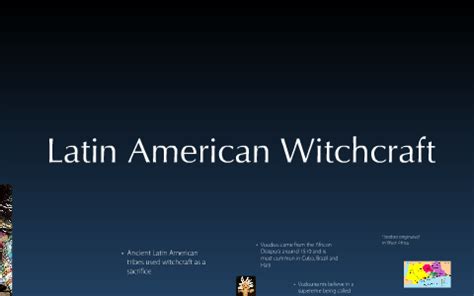 Latin american witchcrafy
